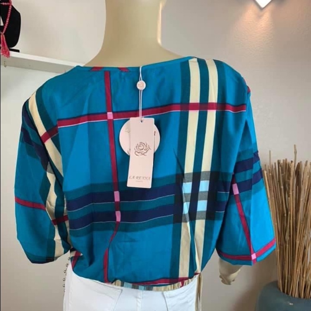 Blue Button blouse - Picture 7 of 15